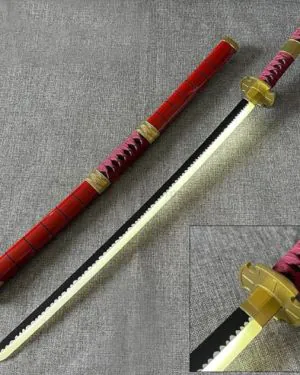 Anime Zoro Red Neon Katana