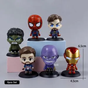Avengers 6pcs Miniature Action Figure Set