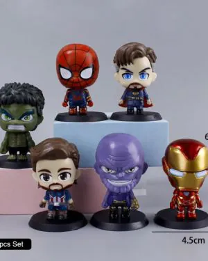 Avengers 6pcs Miniature Action Figure Set