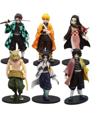 Demon Slayer 6pcs Character Set 15cm Action Figure